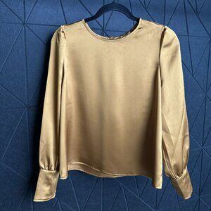 NICOLE MILLER CHARTREUSE BLOUSE